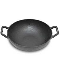 Acqua Shine Black Cast Iron  Kadai - 26 cm (Induction Compatible)