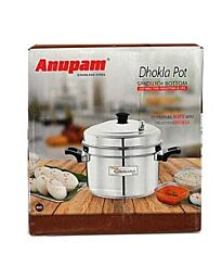 Anupam SS Cooker Pot (with Dhokla molds) - suitable for Induction