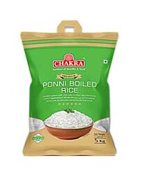 Ponni Riz Étuvé 5kg | Riz Premium Long Grain pour Pilaf, Biryani et Plats Traditionnels du Sud de l'Inde