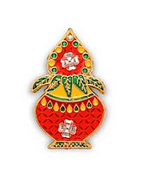 Minakari Kankavati - Decorated Sindoor Box- AR146