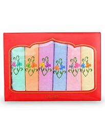 Bestickte Baumwolltaschentücher für Damen, 6er-Set