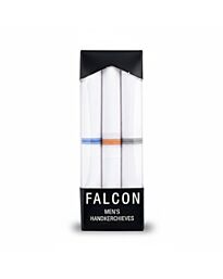 Falcon Herren Taschentücher, 3er-Set, Gestreift