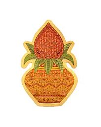Paper Sticker - Kalash with Golden Border