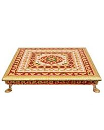 Pooja Chowki for Decoration & Hindu Worships (square)