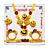 Artificial flower jewellery set yellow daisy and red rose design for baby shower godh bharai seemantham