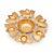 Lotus decorative metal diya holder 30cm for Diwali and festive lighting