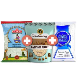 Navratri Vrat Essentials Combo with Sabudana Singhara Atta and Barnyard Millet