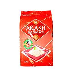 Achetez Riz Basmati Akash (20kg) en ligne – avec Ekirana pour juste 60,50 € /