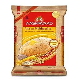Shop Ashirvaad Multigrain Wholewheat Atta flour for Chapati - Export Pack, 5Kg online – with Ekirana for Just €18.50 /