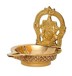 Shop Brass Metal Diya with Lord Ganesh online – with Ekirana for Just €19.99 /