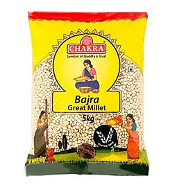 Shop Chakra Pearl Millet (Bajra) Whole, 5kg online – with Ekirana for Just €24.00 / €19.99