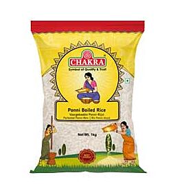 Shop Chakra Ponni Boiled Rice, 1kg online – with Ekirana for Just €2.99 /