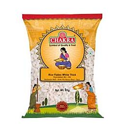 Kaufen Sie Chakra Weiße Reisflocken dick (Poha), 1 kg online ein –mit Ekirana für nur 4,25 € / 2,99 €