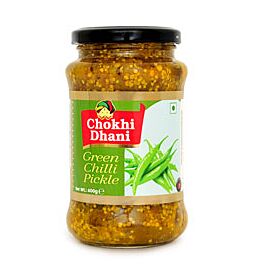 Shop Chokhi Dhani Green Chilli Pickle, 400g online – with Ekirana for Just €4.25 / €3.99