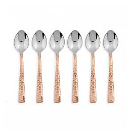 Shop Copper-Steel Serving Spoon Set (Set of 6) online – with Ekirana for Just €39.99 /