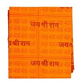 Shop Ramnami Pooja Cloth -Saffron with Jai Shree Ram, 185cm online – with Ekirana for Just €10.99 /