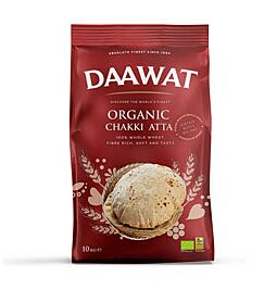 Shop Daawat Organic Chakki Atta (Whole Wheat Flour), 10kg BBE20Nov25 online – with Ekirana for Just €23.50 / €18.99