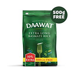 Shop Daawat Extra Long Basmati Rice, 5kg + 500g Free online – with Ekirana for Just €19.75 /