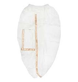 Shop Stitched Ready to Wear Dhoti with Angvastram Set for Men- White with Copper Border online – with Ekirana for Just €25.99 /