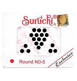 Achetez Autocollants Suruchi Bindi Noir - Rond (n° 5) en ligne – avec Ekirana pour juste 1,60 € /