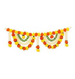 Shop Toran / Bandanwar – Marigold & Jasmine Door Hanging online – with Ekirana for Just €15.99 /