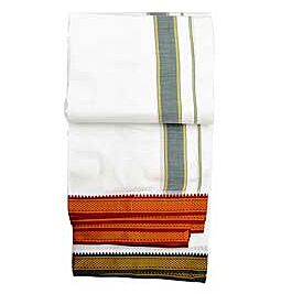 Shop Long Cotton Dhoti - White online – with Ekirana for Just €19.99 /